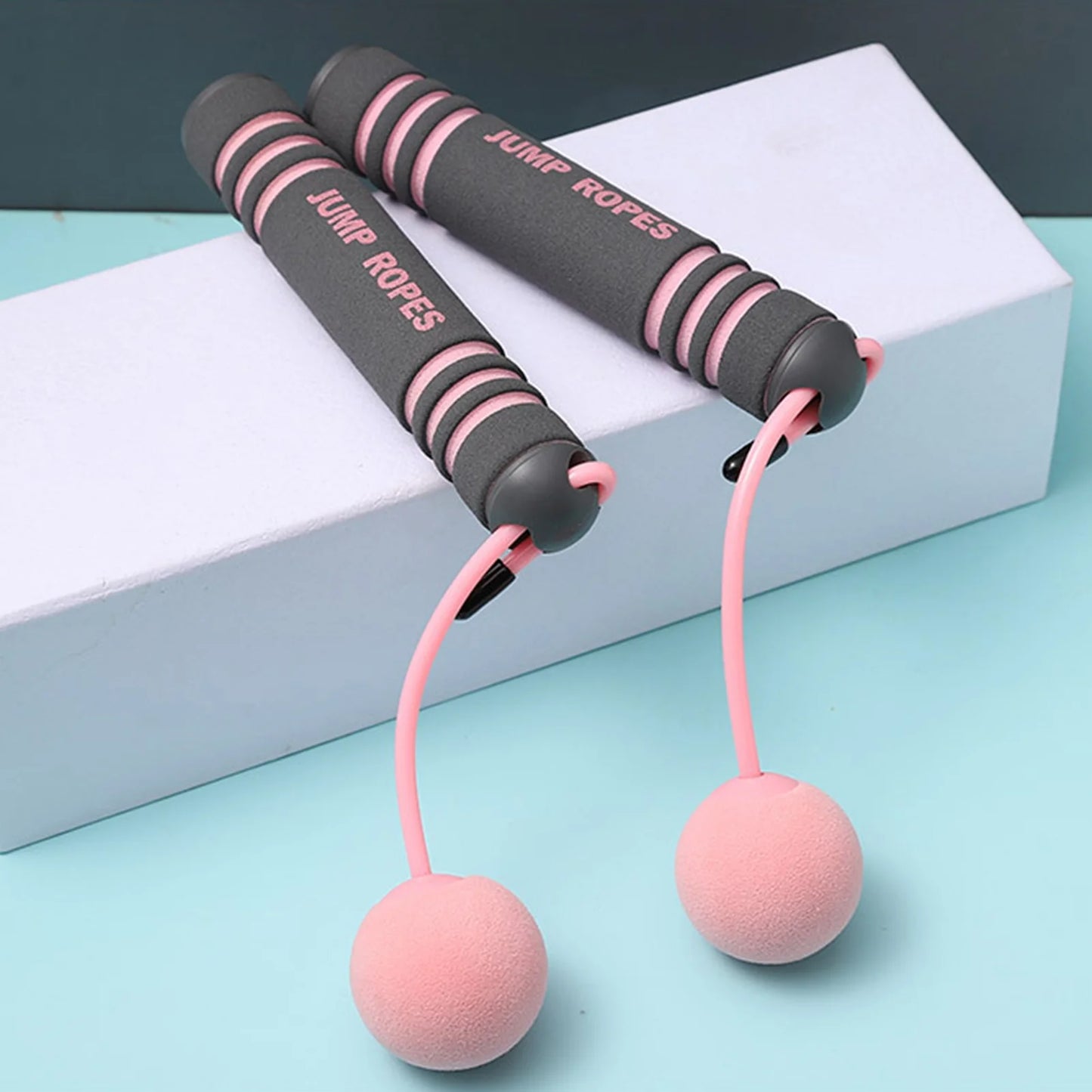 Cordless Jump Rope Wireless Skipping Rope with Two Balls Indoor Fast Speed Free Skipping Rope for Fitness Suitable for Boxing MMA WOD Training