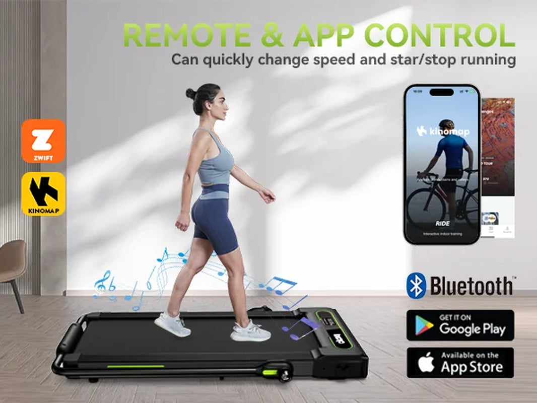 2.5HP 2 In1 Folding Treadmill with Display Electric Running Portable Walking Pad for Home Fitness